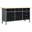 arbejdsbord 120x60x85 cm stål sort