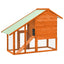 kaninbur 140x63x120 cm massivt fyrretræ