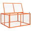 kaninbur 124x120x60 cm massivt fyrretræ