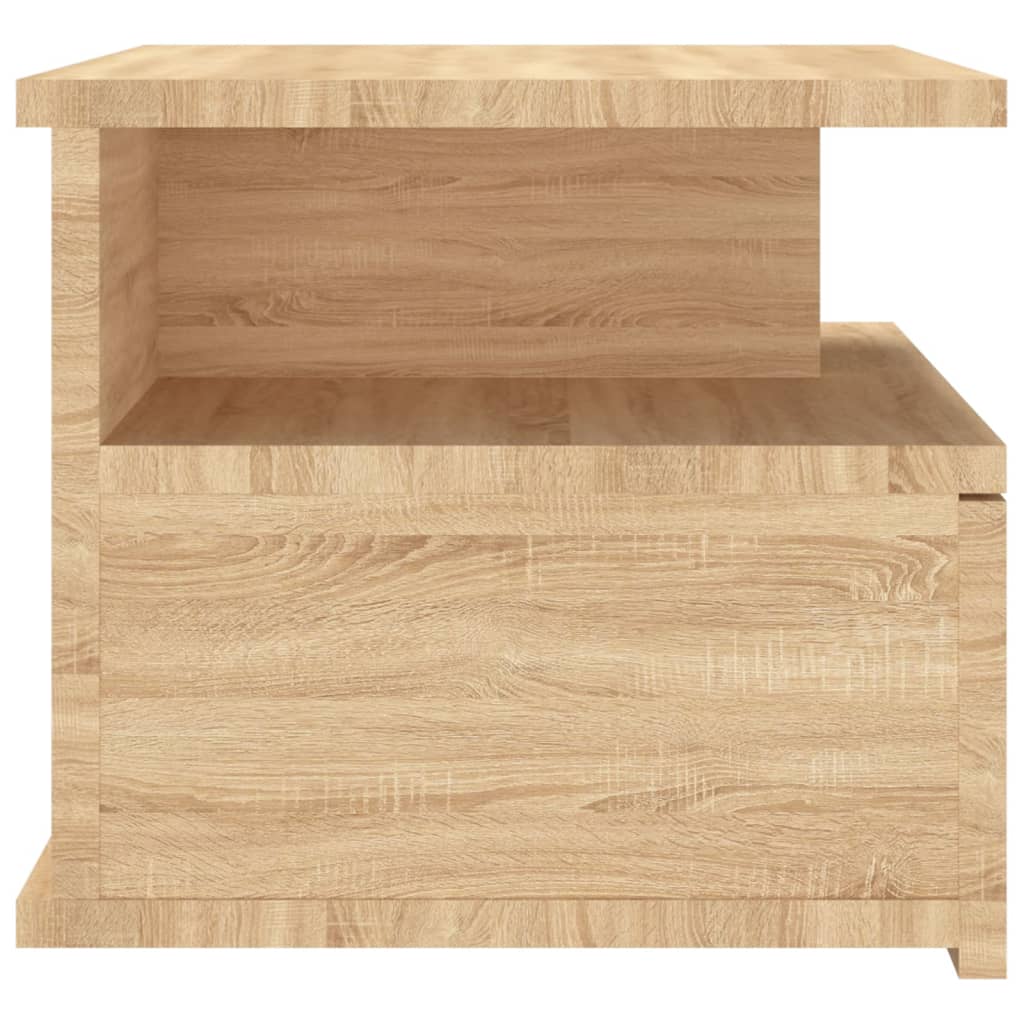svævende natborde 2 stk. 40 x 31 x 27 cm konstrueret træ sonoma