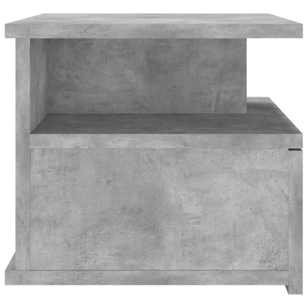 svævende natborde 2 stk. 40 x 31 x 27 cm konstrueret træ grå