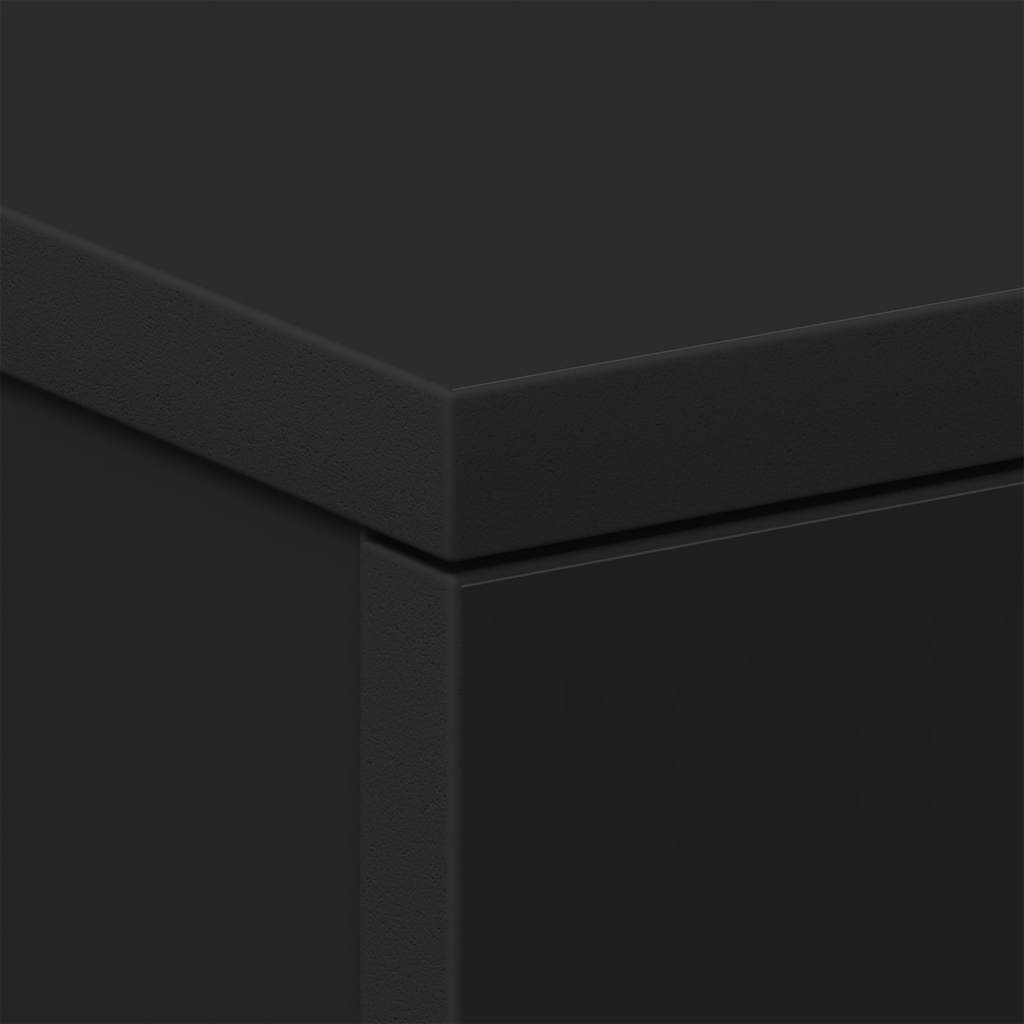 sengeborde 2 stk. 38x35x56 cm konstrueret træ sort