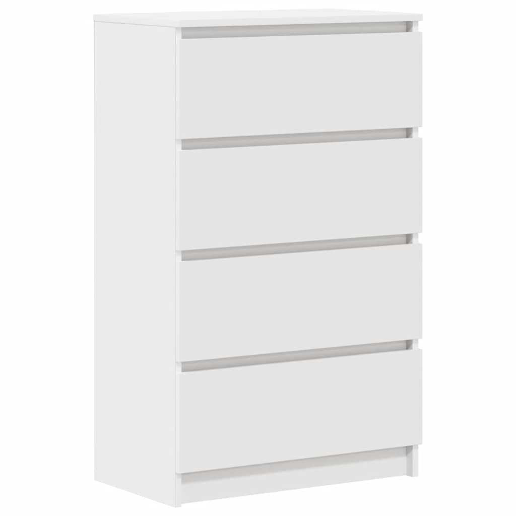 skænk 60x35x98,5 cm konstrueret træ hvid
