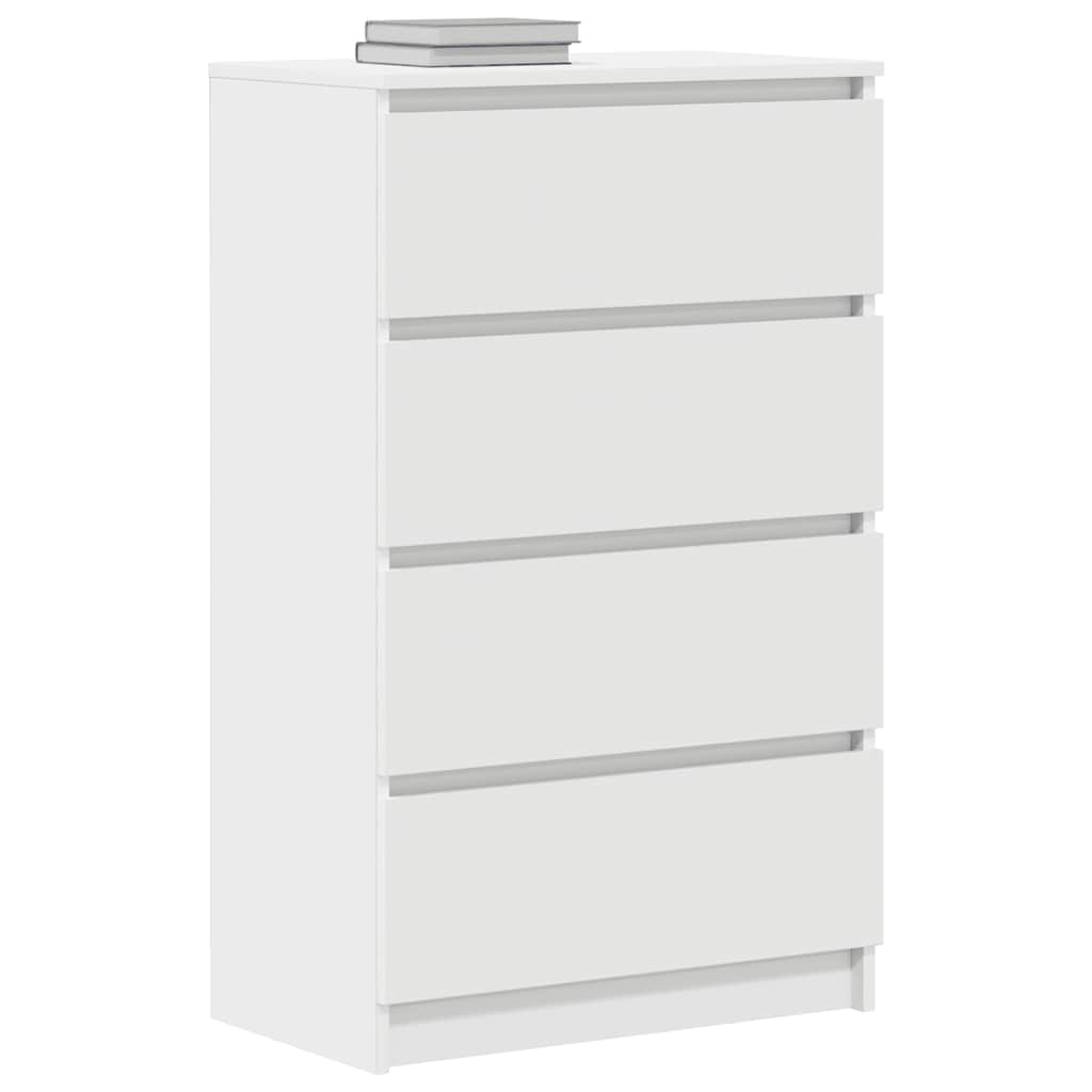 skænk 60x35x98,5 cm konstrueret træ hvid