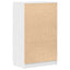 skænk 60x35x98,5 cm konstrueret træ hvid