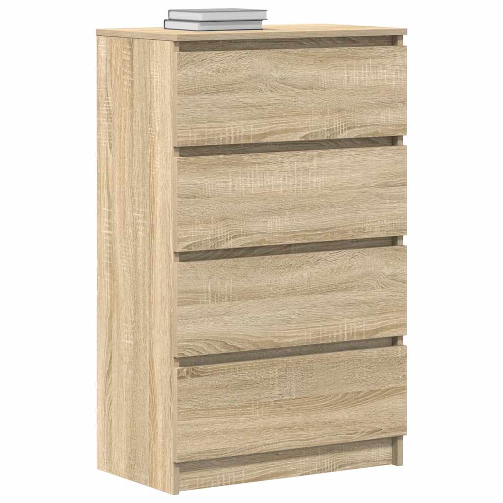 skænk 60x35x98,5 cm konstrueret træ sonoma-egetræsfarvet