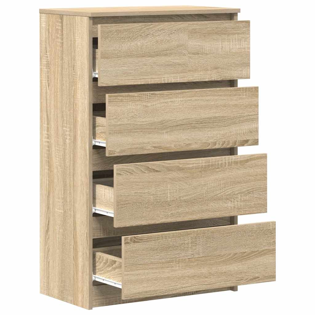 skænk 60x35x98,5 cm konstrueret træ sonoma-egetræsfarvet