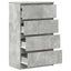 skænk 60x35x98,5 cm konstrueret træ betongrå