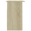 skrivebord med skuffer 110x50x76 cm spånplade sonoma-eg