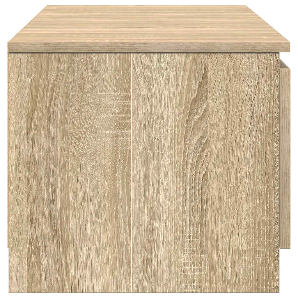 tv-bord 140x40x35,5 cm konstrueret træ sonoma-eg