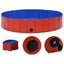 foldbart hundebassin 160 x 30 cm PVC rød