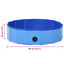 foldbart hundebassin 80 x 20 cm PVC blå