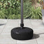 parasolfod 15 l sand- eller vandfyld sort