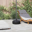 parasolfod 15 l sand- eller vandfyld sort