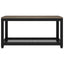 sofabord 90x45x45 cm MDF og jern grå og sort