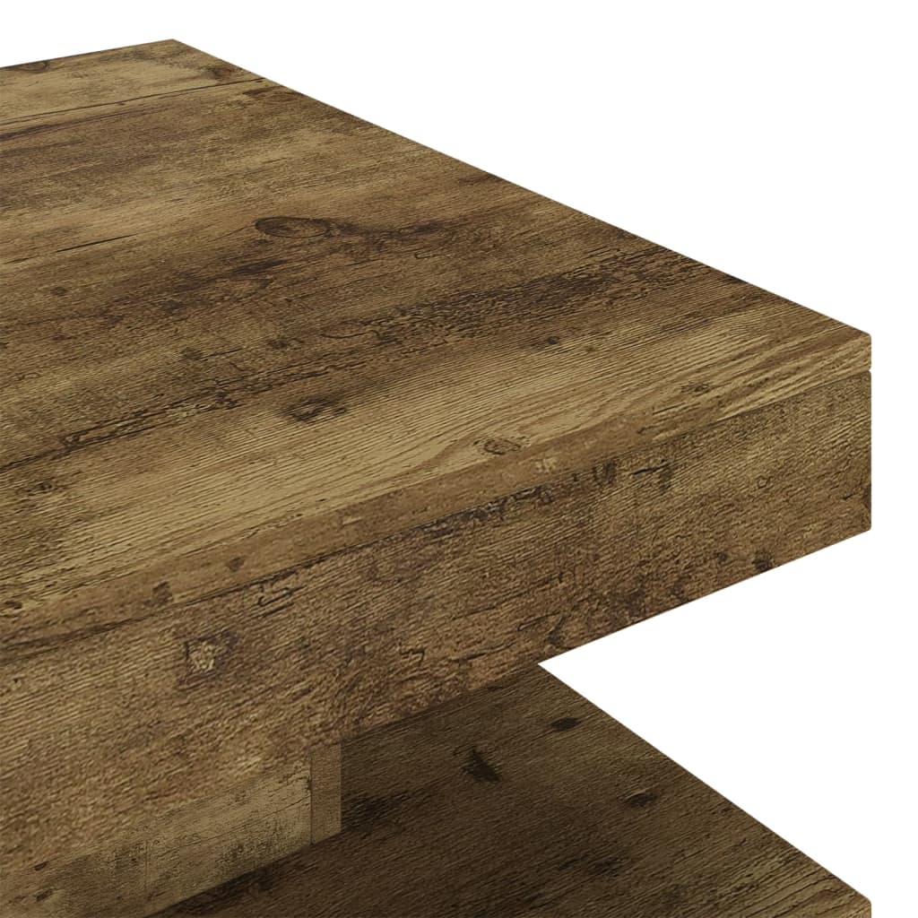 sofabord 60x60x35 cm MDF mørkebrun