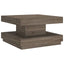 sofabord 60x60x35 cm MDF grå