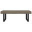 sofabord 120x60x40 cm MDF og jern grå og sort