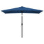 parasol 300x200 cm metalstang azurblå