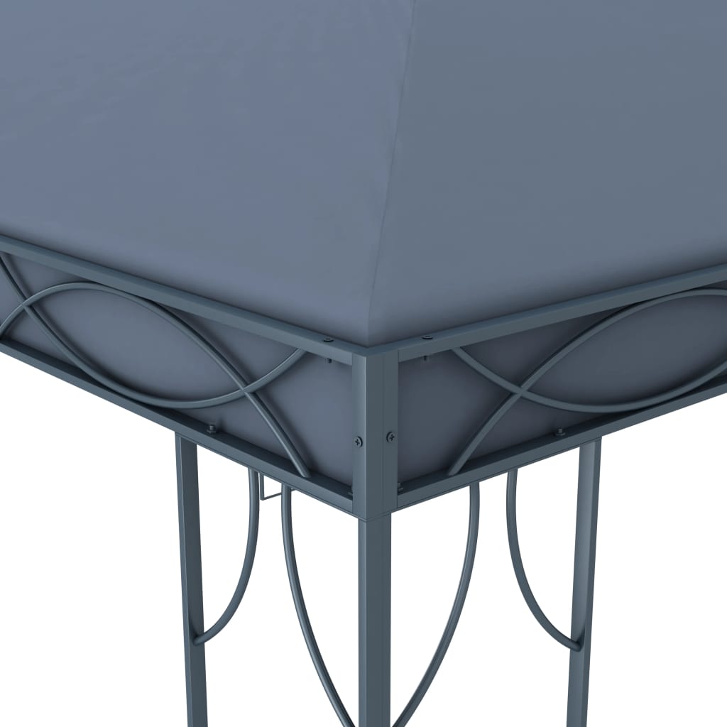 pavillon 300 x 300 cm antracitgrå