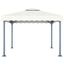 pavillon 300x300 cm aluminium cremefarvet