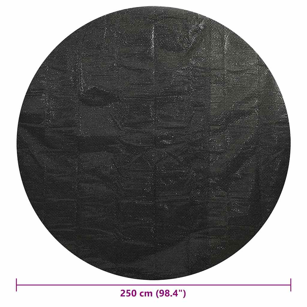 poolovertræk 250 cm PE sort