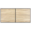 spisebord 160 x 80 x 75 cm MDF egetræsfarve