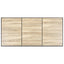 spisebord 200 x 100 x 75 cm MDF egetræsfarve