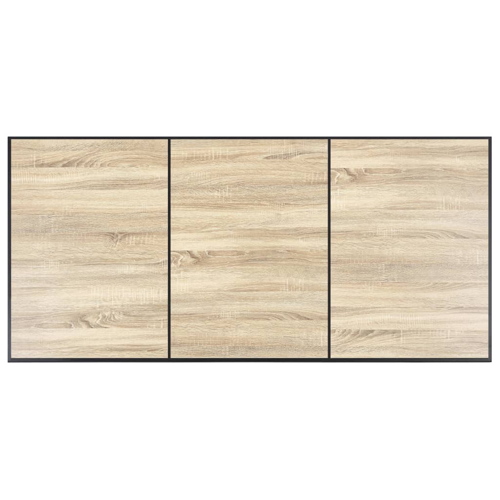 spisebord 200 x 100 x 75 cm MDF egetræsfarve