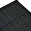sofabord 78x78x74 cm HDPE trælook sort