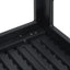sofabord 78x78x74 cm HDPE trælook sort