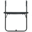 hængende altanbord 60 x 64 x 83,5 cm plastik rattanlook sort