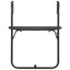 hængende altanbord 60 x 64 x 83,5 cm plastik rattanlook brun