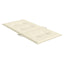 stolehynde m. lav ryg 2 stk. 100x50x3 cm oxfordstof cremefarvet