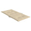 stolehynde m. lav ryg 2 stk. 100x50x3 cm oxfordstof beige