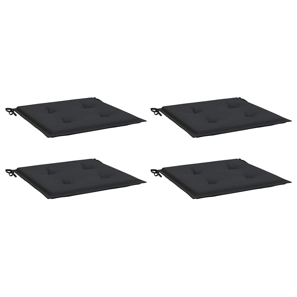 hynder til havestol 4 stk. 40x40x3 cm oxfordstof sort