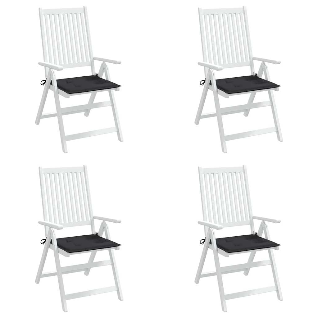hynder til havestol 4 stk. 40x40x3 cm oxfordstof sort