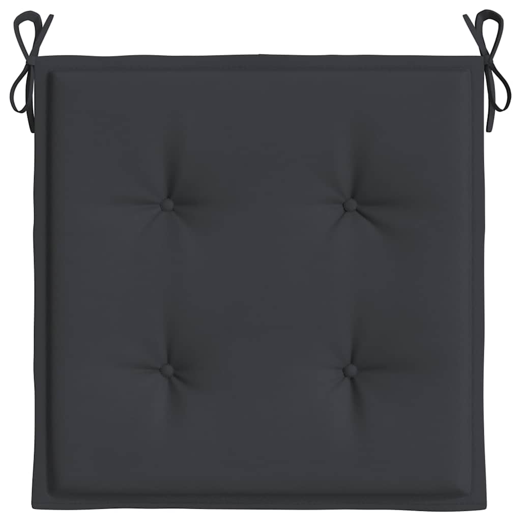 hynder til havestol 4 stk. 40x40x3 cm oxfordstof sort