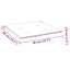 hynder til havestol 4 stk. 40x40x4 cm oxfordstof beige