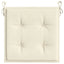 hynder til havestol 2 stk. 50x50x4 cm oxfordstof cremefarvet