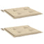 hynder til havestol 2 stk. 50x50x4 cm oxfordstof beige