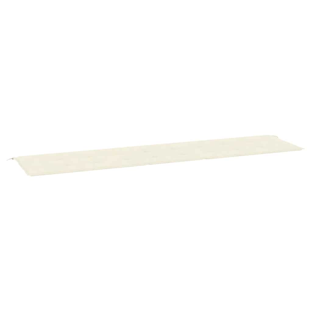 hynde til havebænk 200x50x3 cm oxfordstof cremefarvet