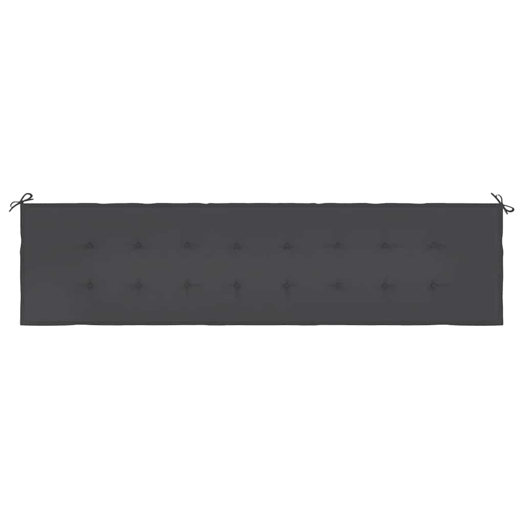 hynde til havebænk 200x50x3 cm oxfordstof sort
