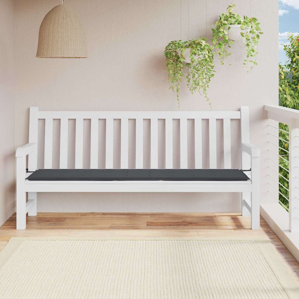 hynde til havebænk 200x50x3 cm oxfordstof sort