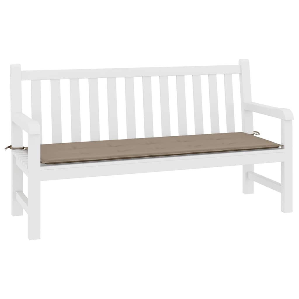 hynde til havebænk 200x50x3 cm oxfordstof gråbrun