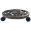 plantevogne 6 stk. 30 cm plastik bronzefarvet