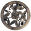 plantevogne 6 stk. 30 cm plastik bronzefarvet
