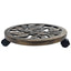 plantevogne 6 stk. 38 cm plastik bronzefarvet
