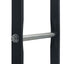 brændestativ 100x25x100 cm stål sort