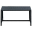 sofabord 70x40x38 cm polyrattan sort